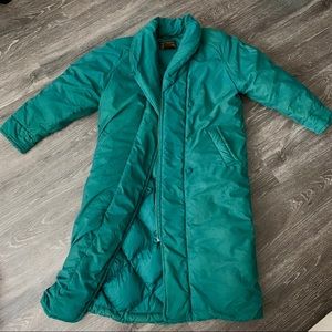 Vintage Eddie Bauer Puffer Goose Down Filled Long Coat